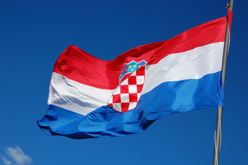 The national flag of Croatia 