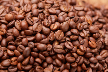 Obraz premium Coffee beans closeup