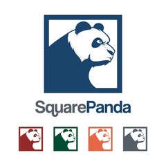 Panda Logo - Panda, Square, Cool, Design Logo Vector