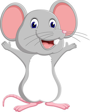 illustration of Cute mouse cartoon