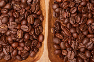 Coffee beans closeup