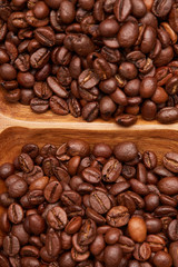 Coffee beans closeup