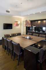 Modern meeting room interior in office.