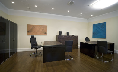 Modern meeting room interior in office.