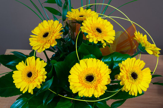 żółty kwiat gerbera