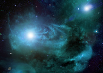 galaxy in a free space