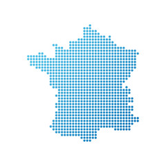 Fototapeta na wymiar Map of France
