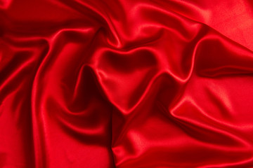 Valentines Day Background, Valentine Heart Red Silk