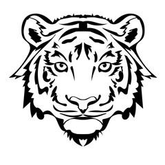 Tiger tattoo vector