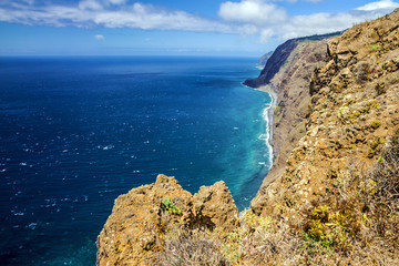 Fototapeta na wymiar Ocean seaside, Madeira island, Portugal