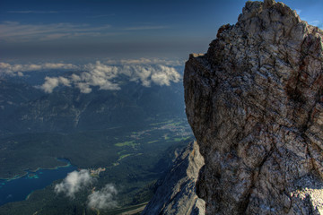 Blick von der Zugspitze