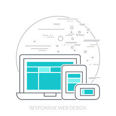 Thin line icon. Responsive web design