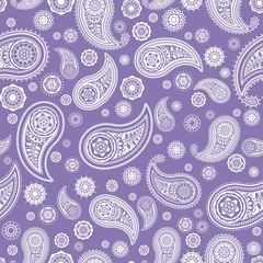 Paisley Seamless Vector Pattern Background
