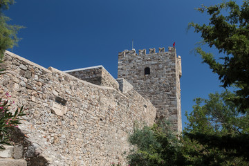 Fototapeta na wymiar Tower of Bodrum Castle