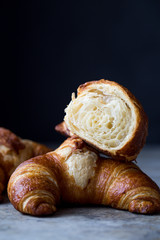 Fresh baked croissants