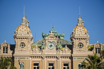 Fototapeta na wymiar Building of casino in Monte Carlo in Monaco