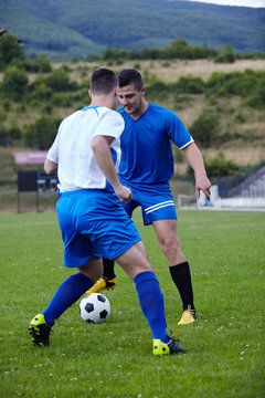 Soccer player  in action 