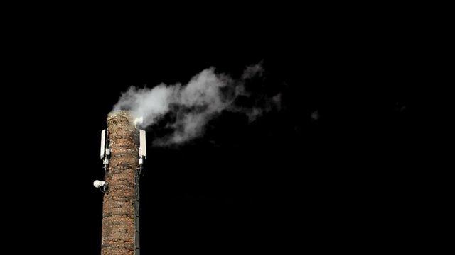 Chimney poluting the air with alpha channel