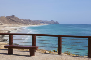 Al Mughsayl - popular tourist destinations in Dhofar, Oman.