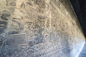 Fototapeta na wymiar Angkor carved stone