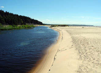 Baltic beach, summer.