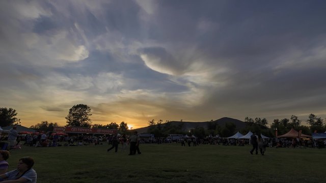 4K timelapse of Temecula hot air ballon festival, California
