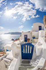 Oia village on Santorini island in Greece