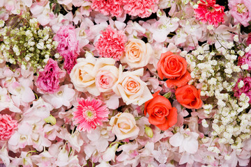 Obraz na płótnie Canvas Beautiful flowers background