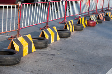 Go-Kart Circuit with Rubber Tires