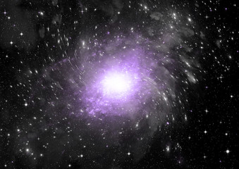 galaxy in a free space