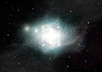 galaxy in a free space