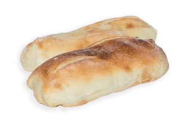Sandwich on white, cropped