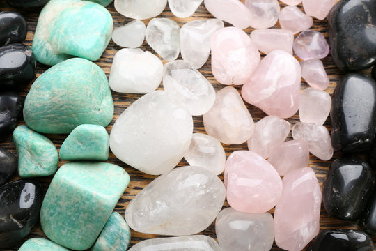 Semiprecious stones background