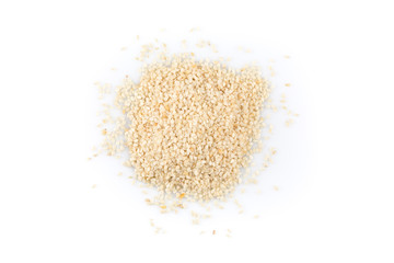 Closeup of lots of sesame seeds