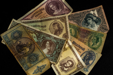 Old money from Hungary "pengő"