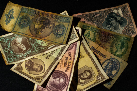 Old money from Hungary "pengő"