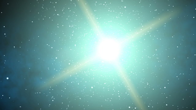 Galaxy Stargaze (60fps). The massive bright center of a galaxy in far off in outer space flares the camera lens.
