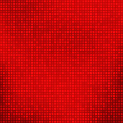 Stylish bright red abstract background with tiny squares