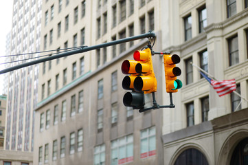 New York city traffic lights