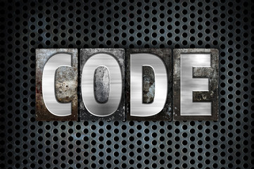 Code Concept Metal Letterpress Type