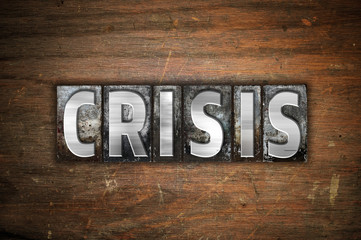 Crisis Concept Metal Letterpress Type