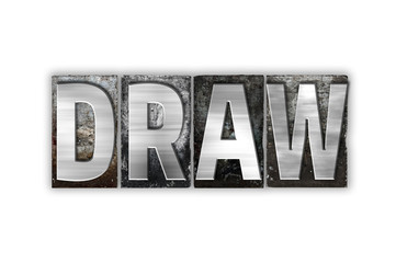 Draw Concept Isolated Metal Letterpress Type