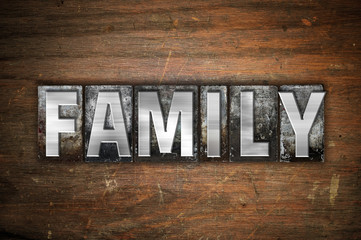 Family Concept Metal Letterpress Type