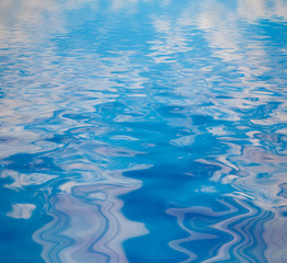 Fototapeta na wymiar Surface Rippled of water with with reflection