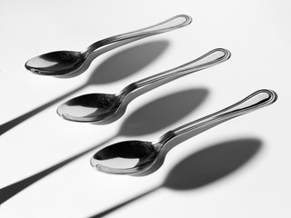 Three coffee spoons