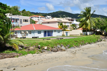  Martinique, picturesque city of Le diamant in West Indies
