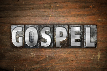 Gospel Concept Metal Letterpress Type
