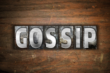 Gossip Concept Metal Letterpress Type