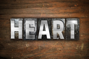 Heart Concept Metal Letterpress Type