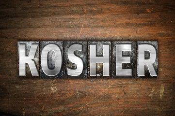 Kosher Concept Metal Letterpress Type